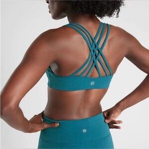 Hyper Focused A-C Bra Athleta Small Blue Teal